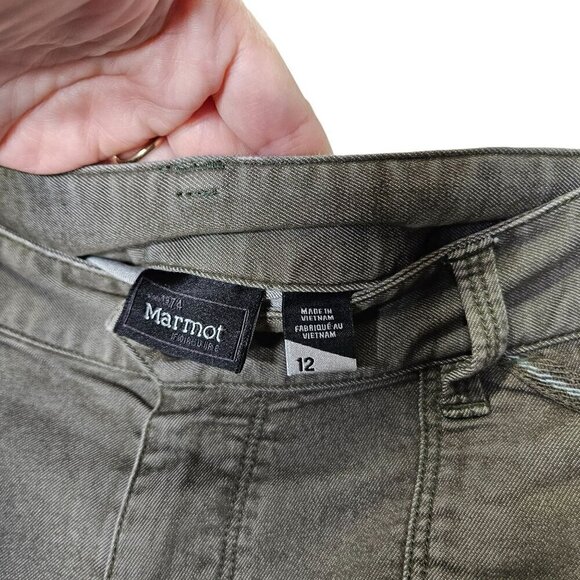 Marmot Women's Size 12 Greenish‎ Casual Pants With Zipper Pockets Flawed - Picture 4 of 15